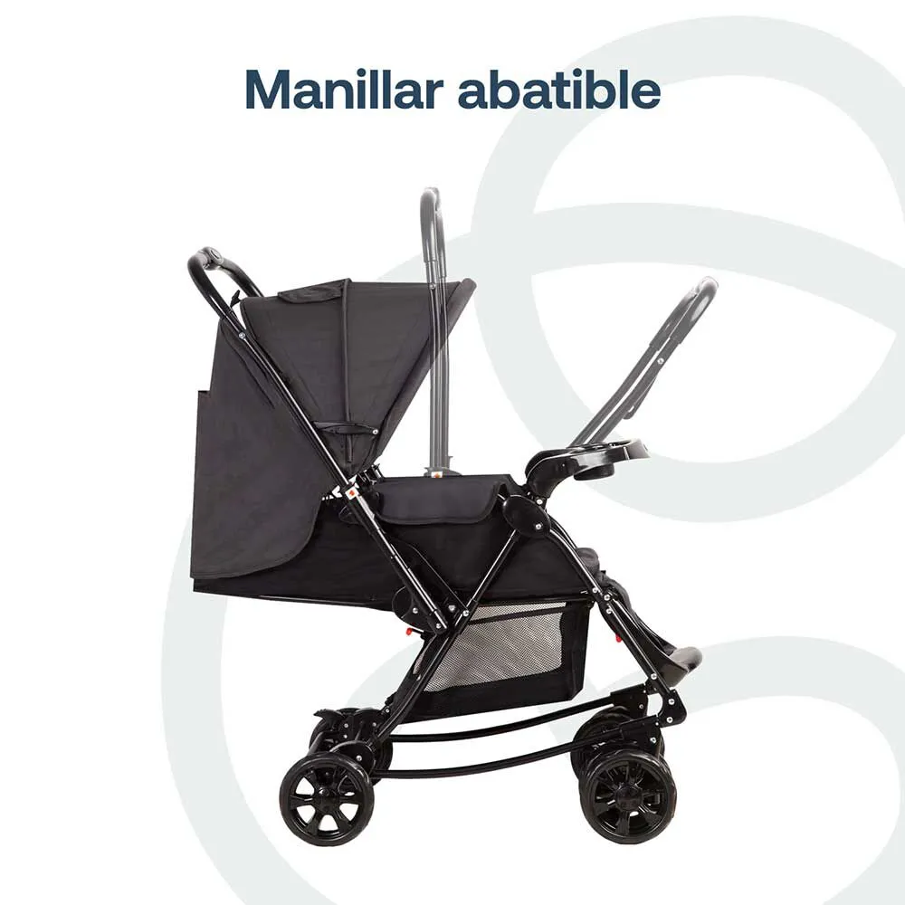 Coche Cuna Melange Negro Bebesit