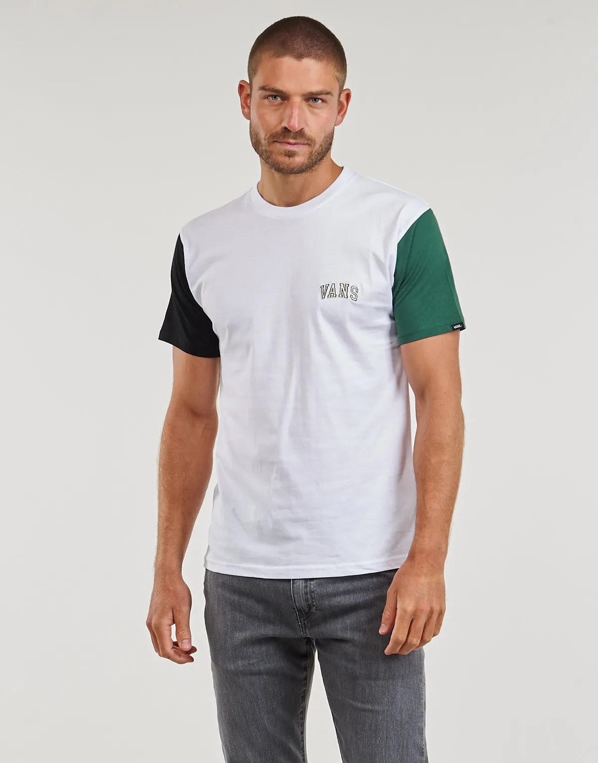 COLORBLOCK VARSITY SS TEE