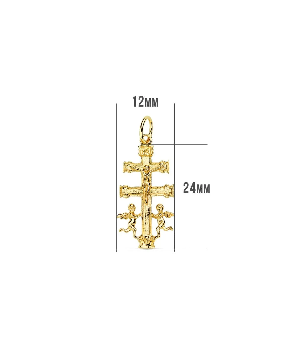 Croix Caravaca Petite Or 18K 24mm