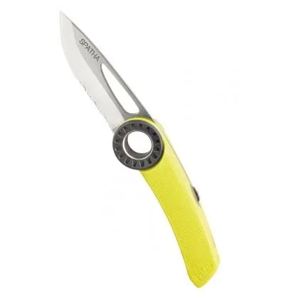 Cuchillo PETZL SPATHA (amarillo)