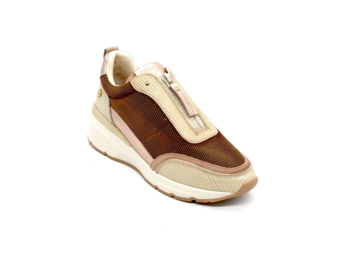 Deportivas Carmela 161422 beige para mujer