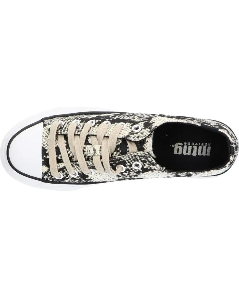 Deportivas de Mujer MTNG 69589 C46828 SNEK OFF WHITE