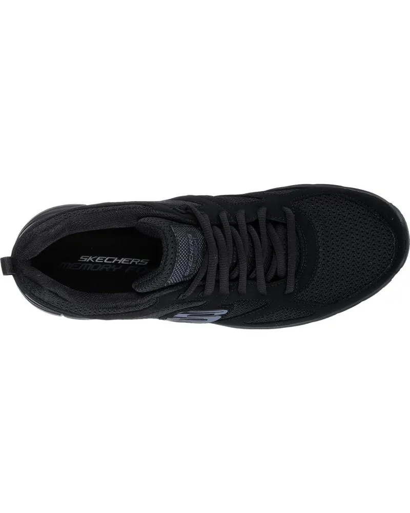 Deportivas SKECHERS  de Hombre y Niño 52635 - BURNS - AGOURA DEPORTIVO HOMBRE BBK  NEGRO