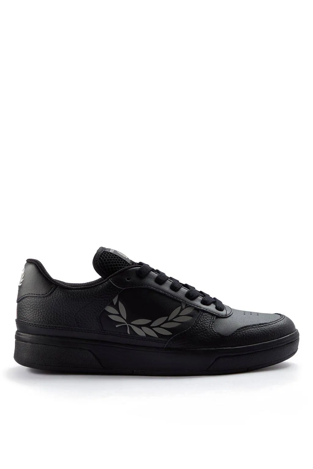 Deportivo Fred Perry B6318 B300 TEXTURED LEATHER Black