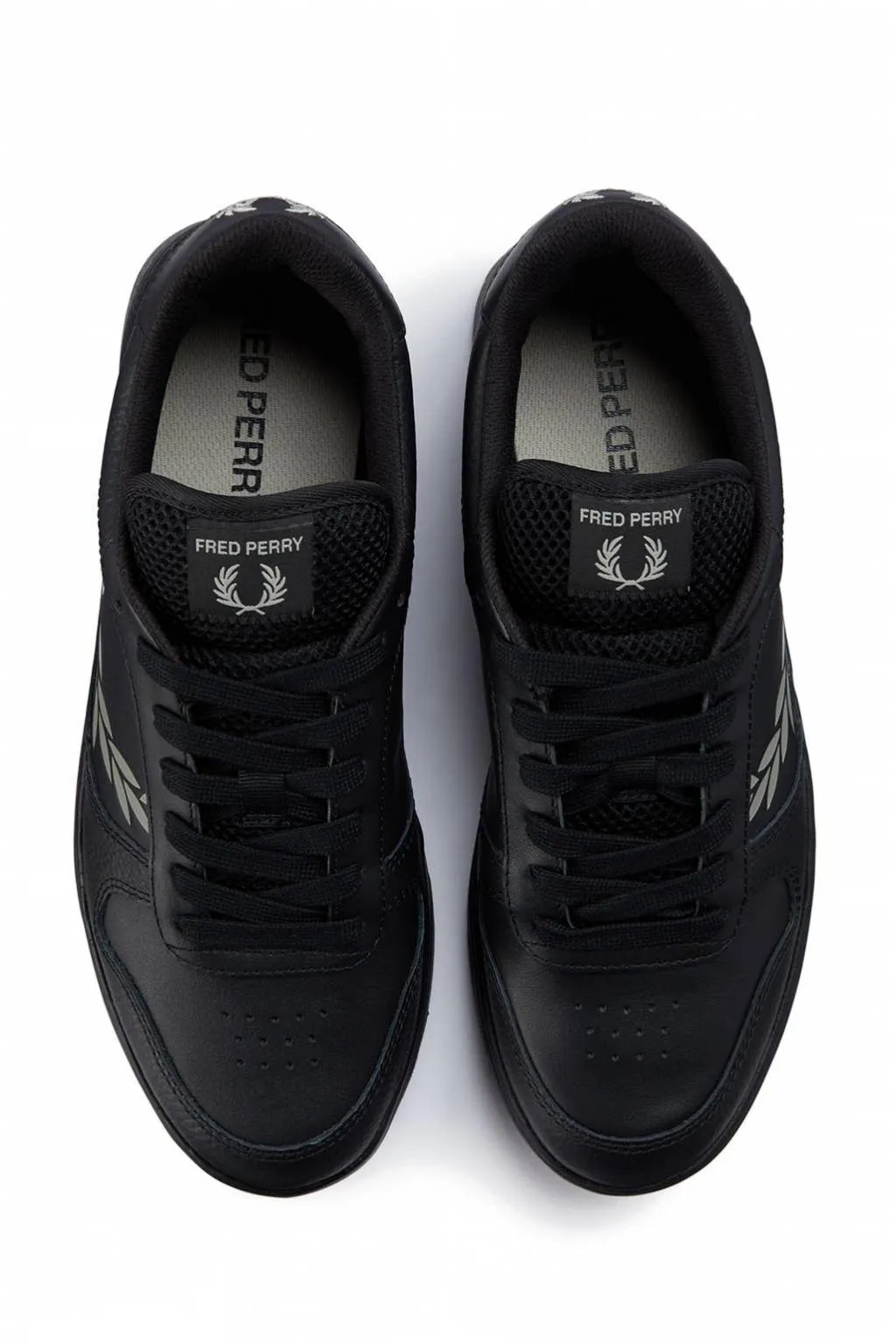 Deportivo Fred Perry B6318 B300 TEXTURED LEATHER Black