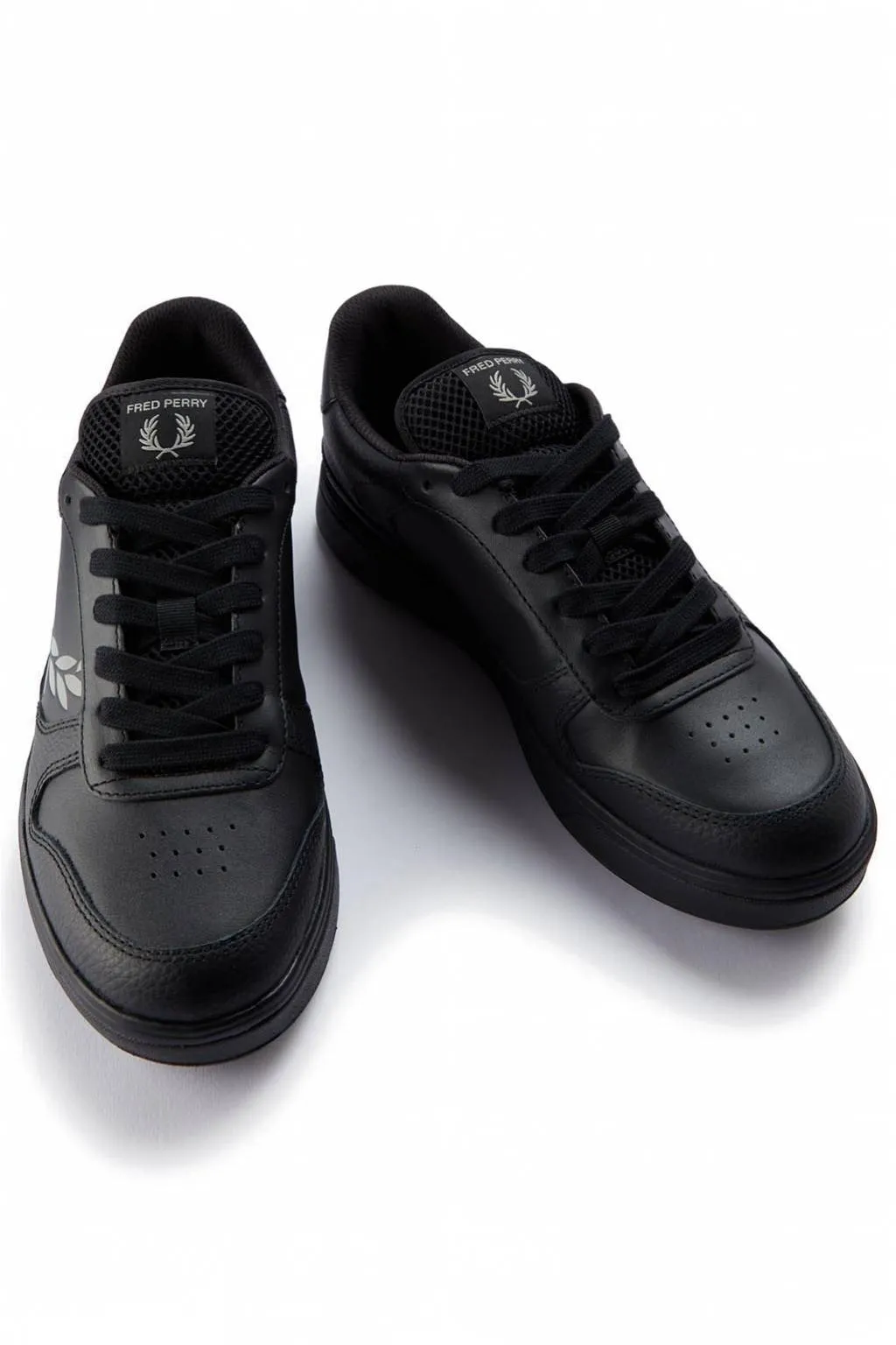 Deportivo Fred Perry B6318 B300 TEXTURED LEATHER Black