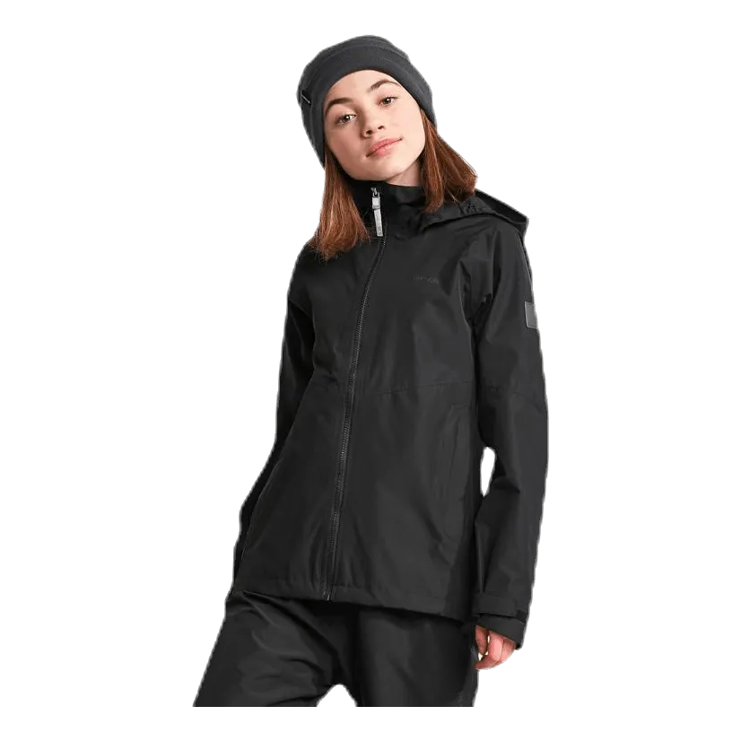 Didriksons Tera Girls Rain Jacket Black