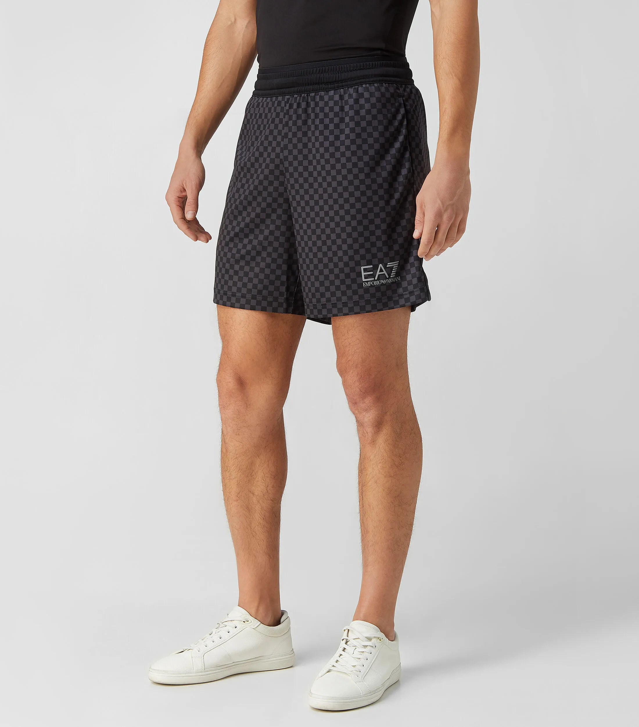 EA7 Emporio Armani Short deportivo con cuadros Hombre