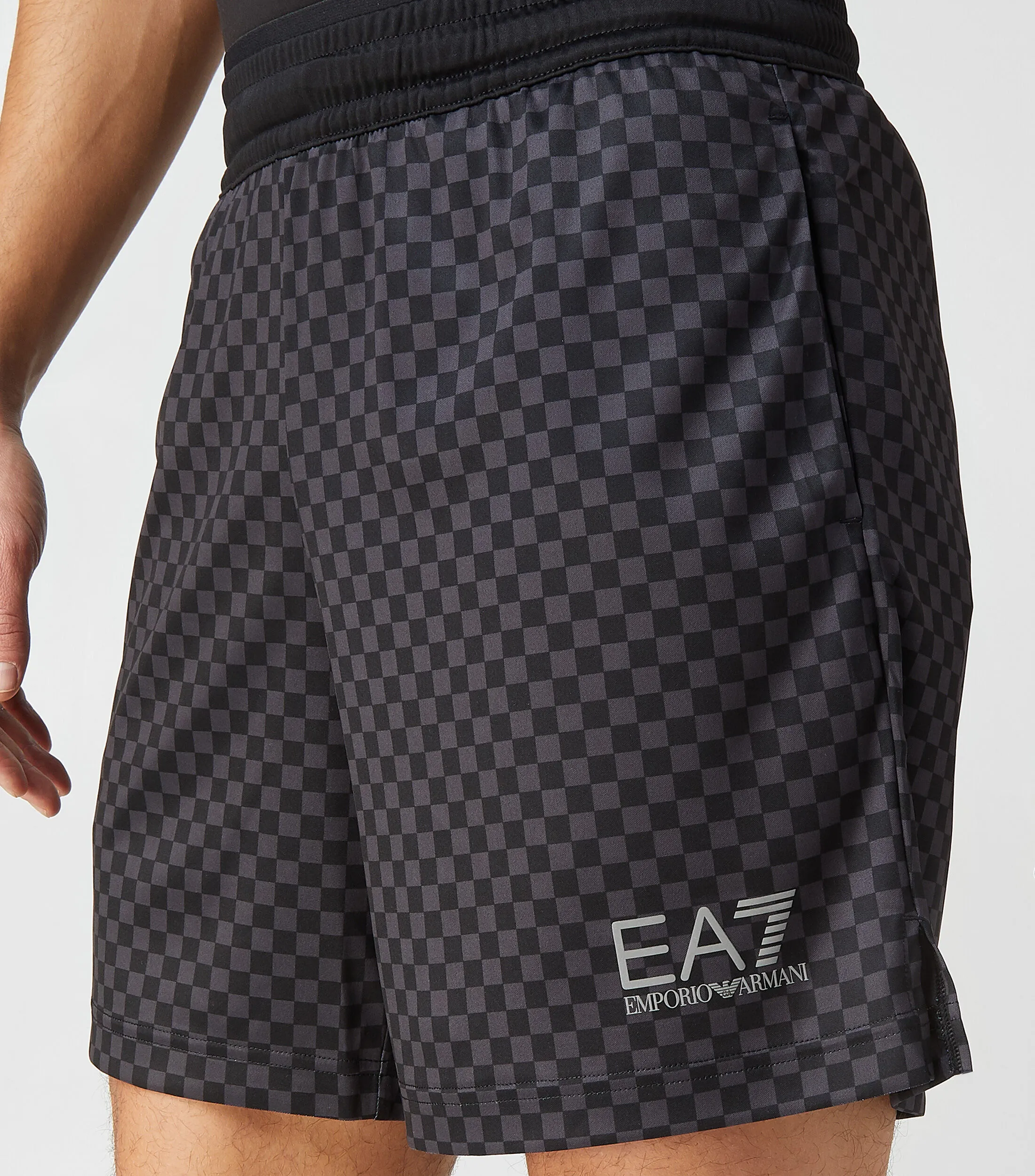 EA7 Emporio Armani Short deportivo con cuadros Hombre