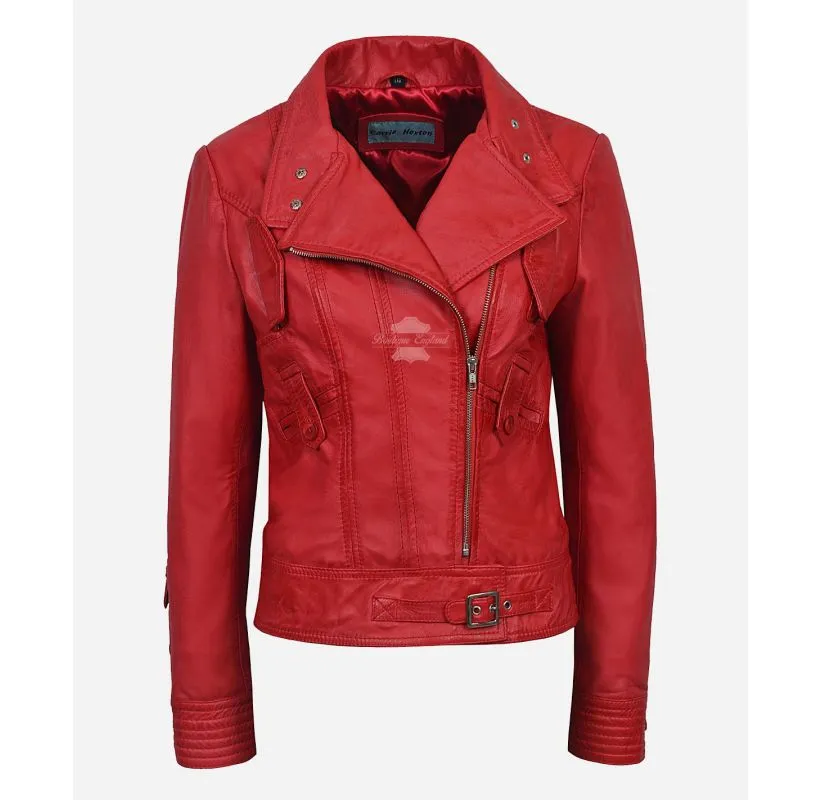 Essence Ladies Biker Leather Jacket Women Fashion Casual Jacket