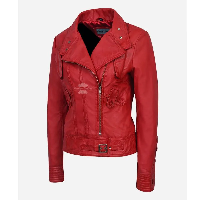 Essence Ladies Biker Leather Jacket Women Fashion Casual Jacket