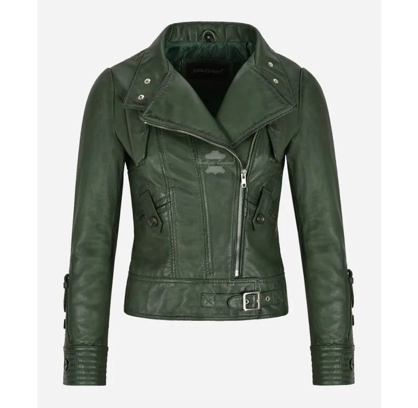 Essence Ladies Biker Leather Jacket Women Fashion Casual Jacket