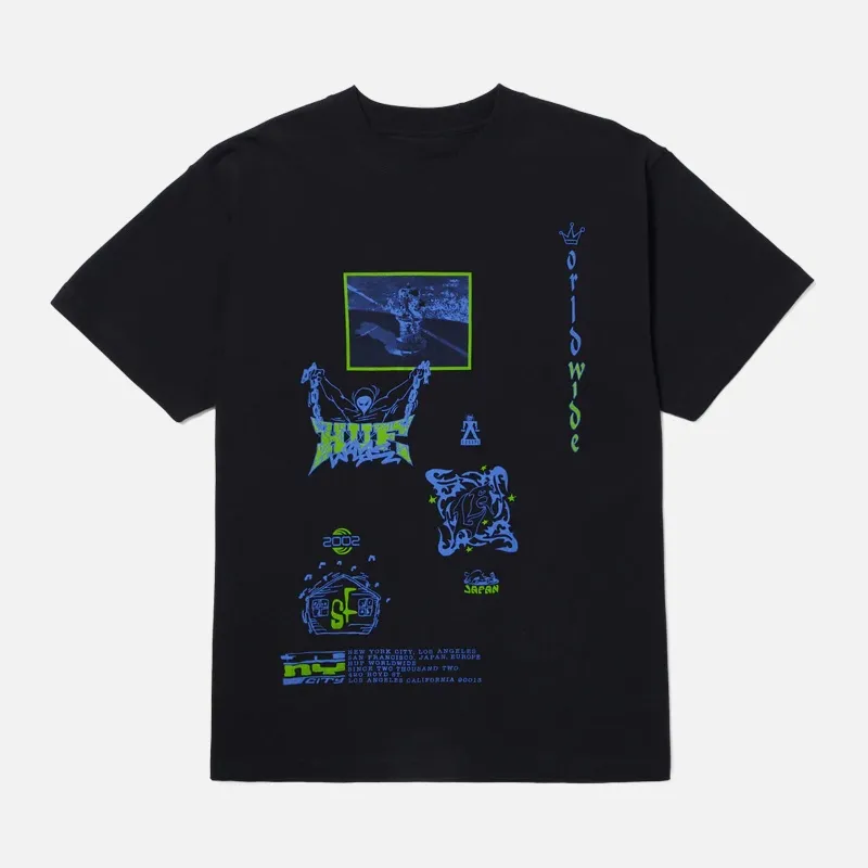 HUF Zine S/s Washed Tee TS02172-BLK