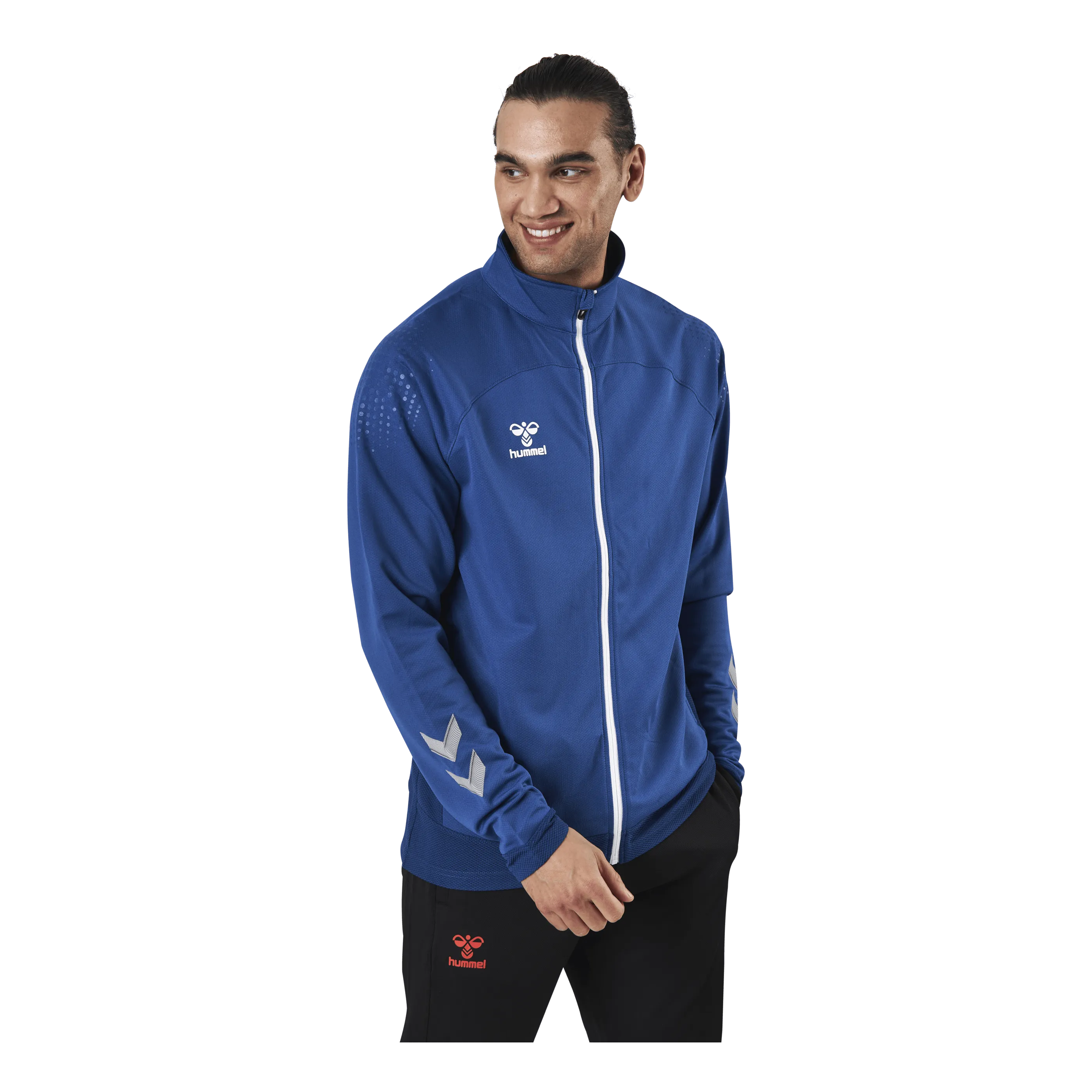 Hummel Poly Zip Jacket Blue