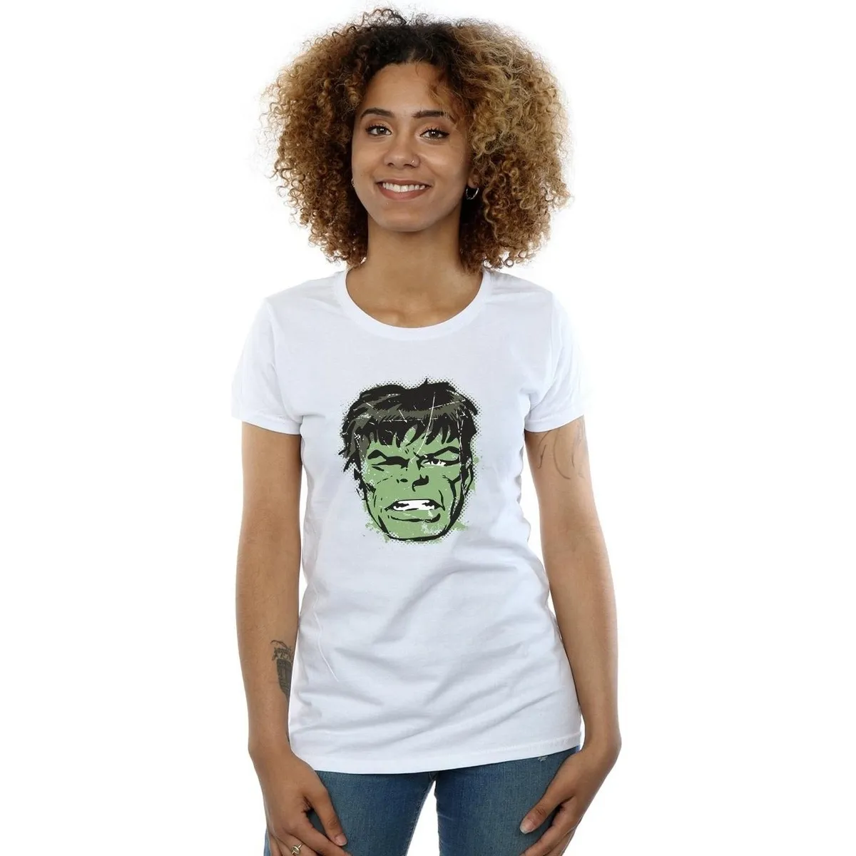 Incredible Hulk Distressed Face