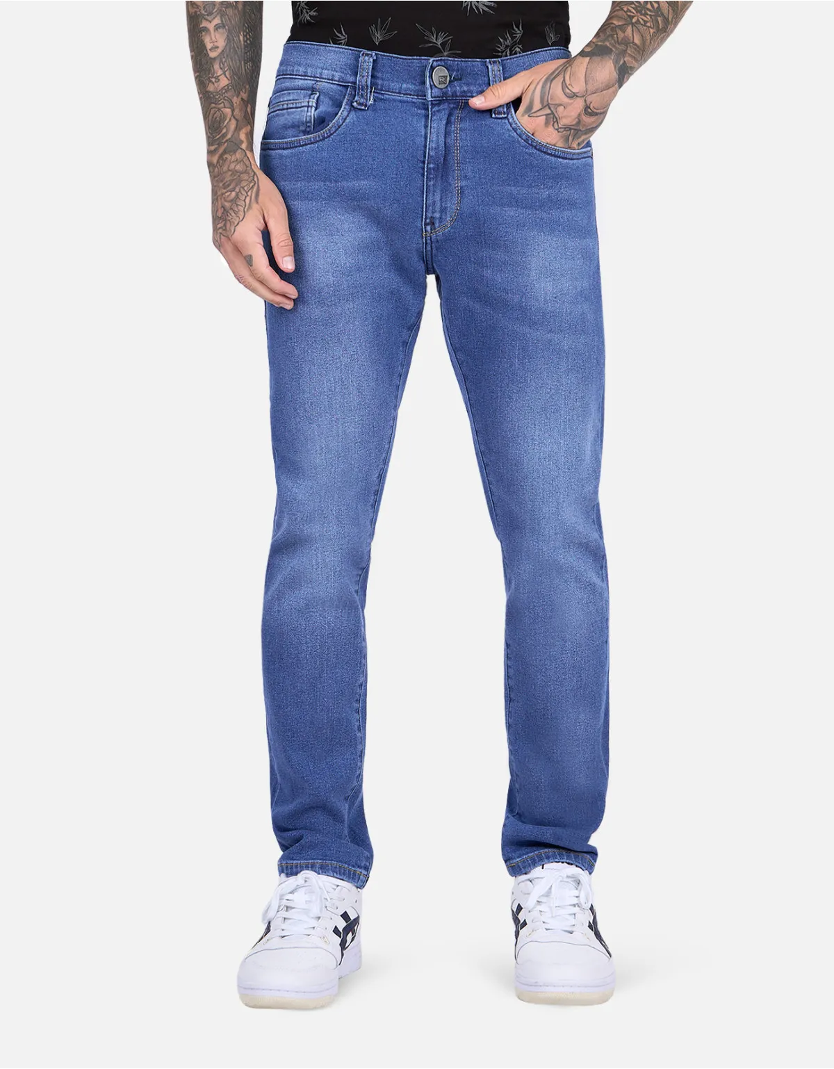 Jean slim fit azul