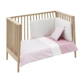 JGO 2 PCS.F.NORDICA CUNA 60 VICHY10 ROSA 100x140x3 CM CAMBRASS