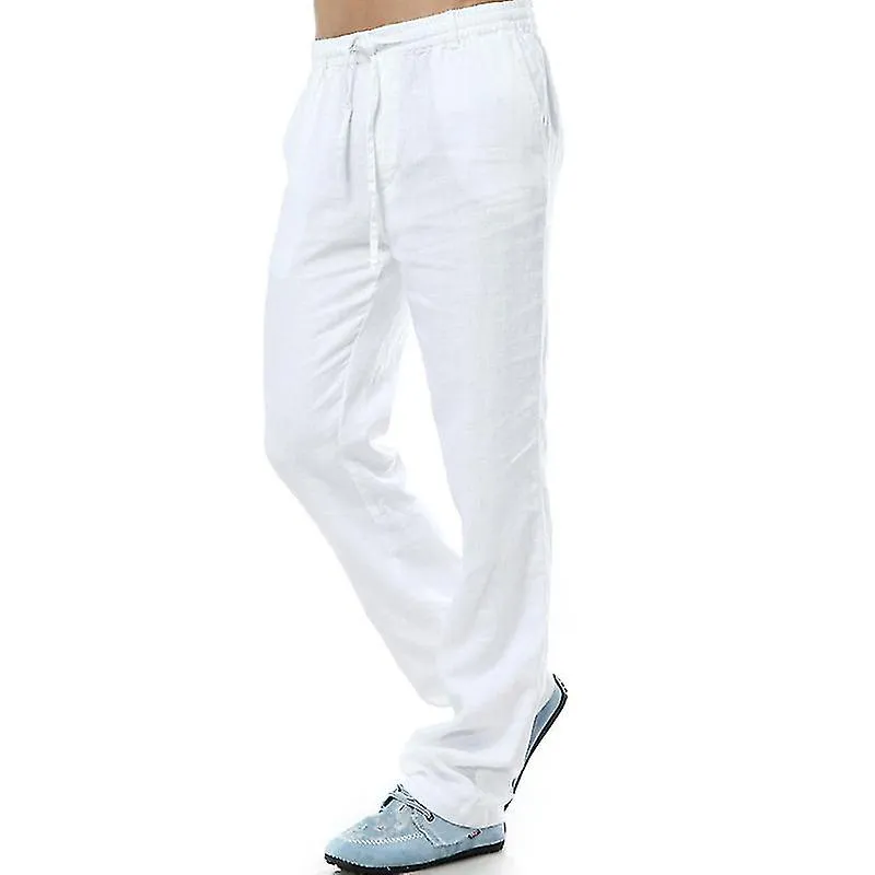 Men's Linen Pants Casual Long Pants