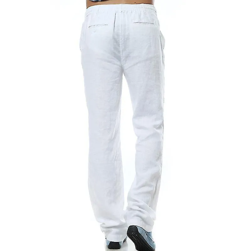 Men's Linen Pants Casual Long Pants