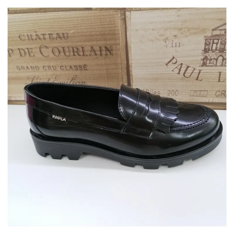 Mocasin Antic Cambridge Negro PAOLA 854113