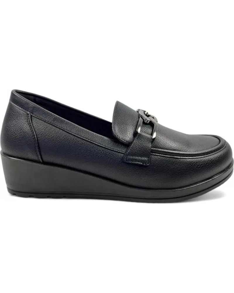 Mocasines TIMBOS  de Mujer MOCASIN CUNA TRAVILLA PALA MUJER 130450  NEGRO