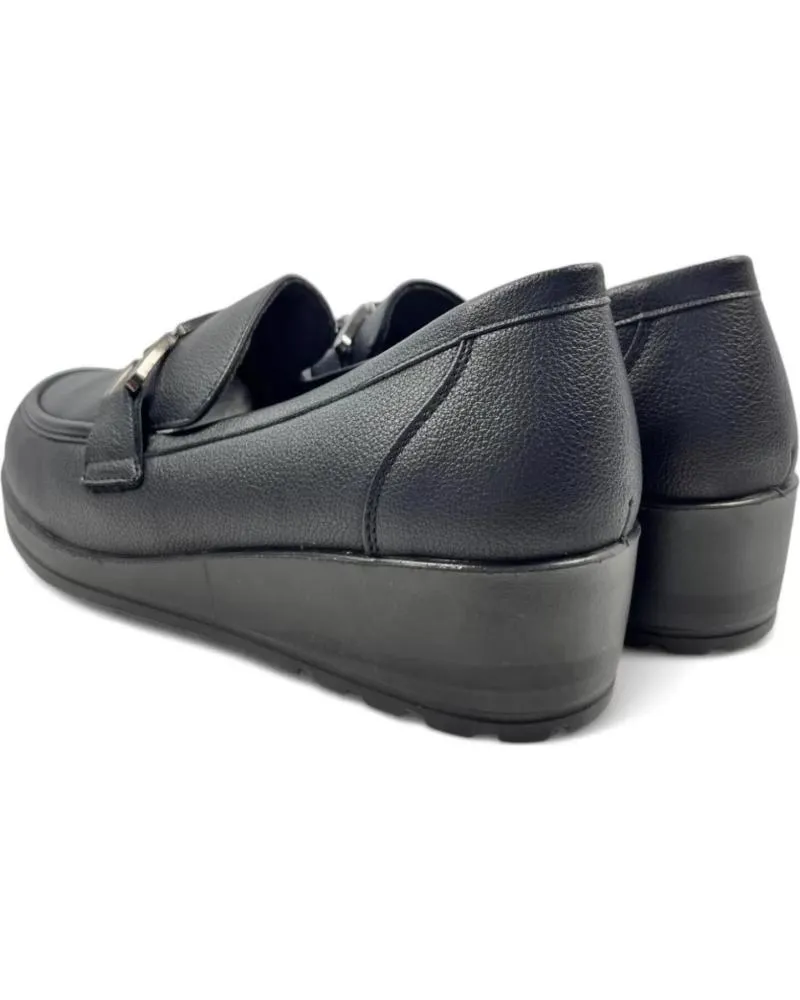 Mocasines TIMBOS  de Mujer MOCASIN CUNA TRAVILLA PALA MUJER 130450  NEGRO