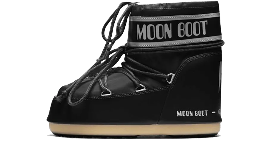 Moon Boot Icon Low Black Nylon