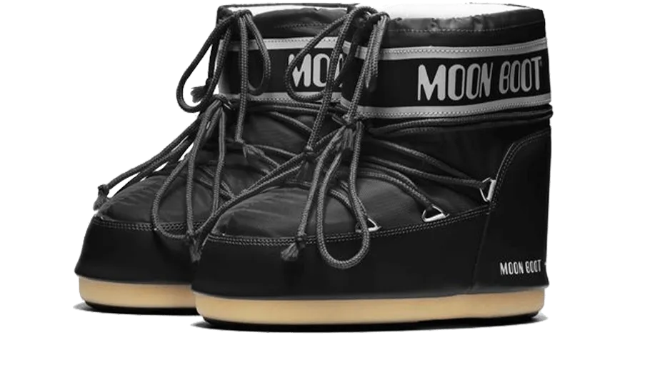 Moon Boot Icon Low Black Nylon