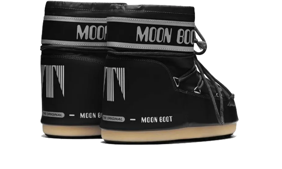 Moon Boot Icon Low Black Nylon