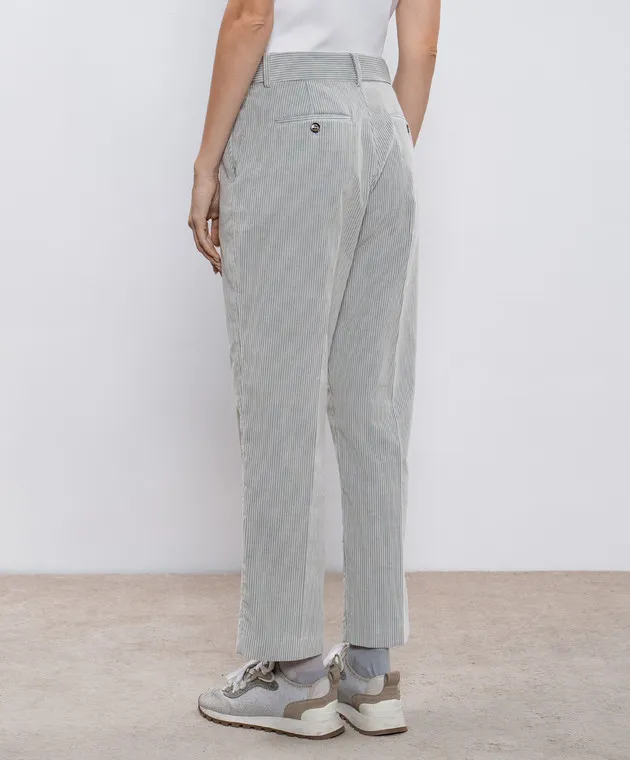 MooRER Gray corduroy pants LINDA