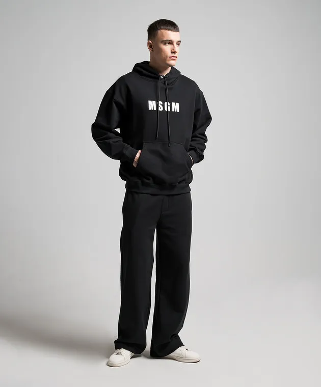 MSGM Black sports pants