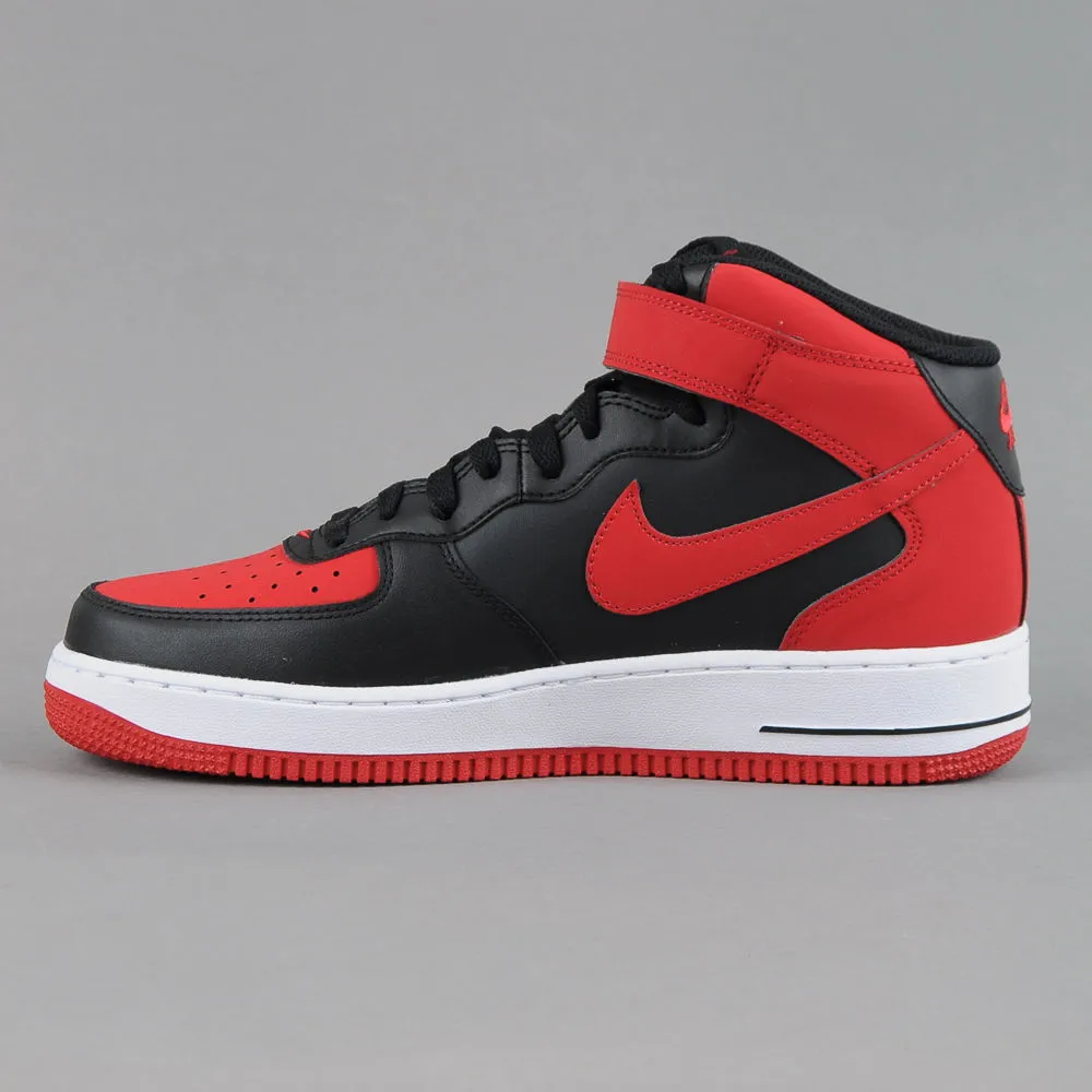 Nike Air Force 1 Mid '07 ''Black Gym Red''