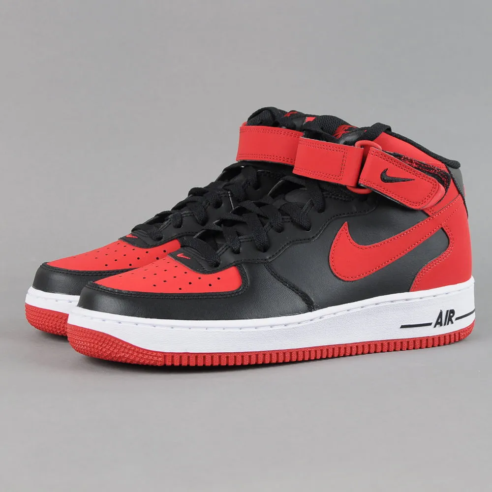 Nike Air Force 1 Mid '07 ''Black Gym Red''