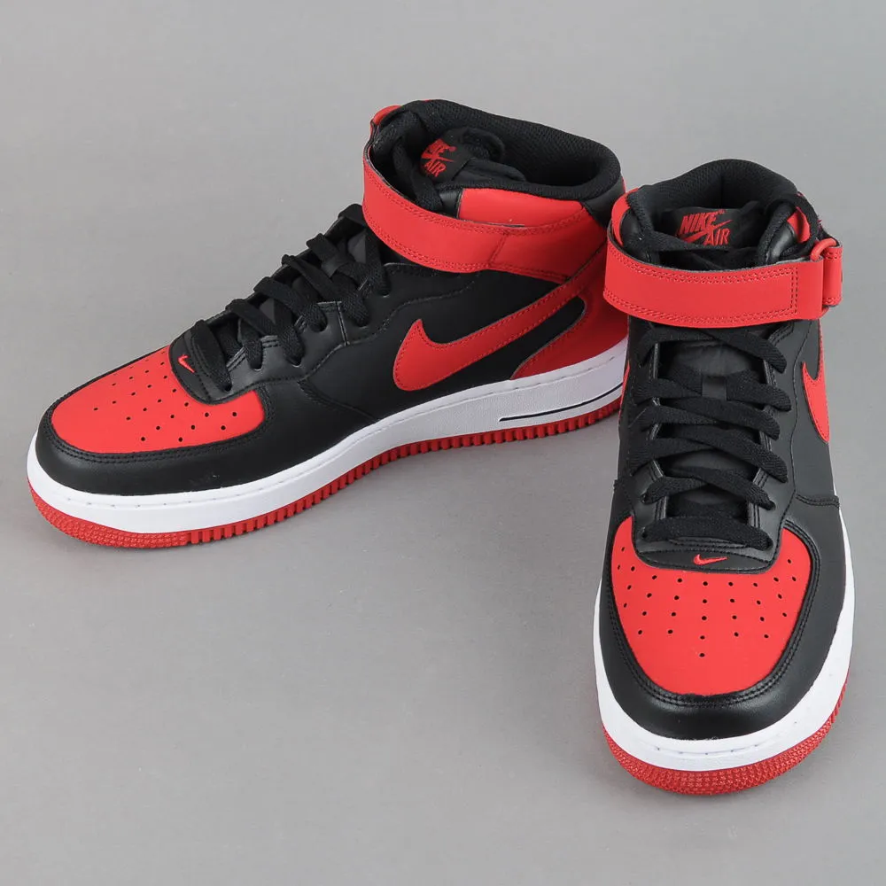 Nike Air Force 1 Mid '07 ''Black Gym Red''