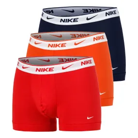 Nike Everyday Cotton Sretch Calzoncillos Tipo Bóxer Pack De 3 Hombres