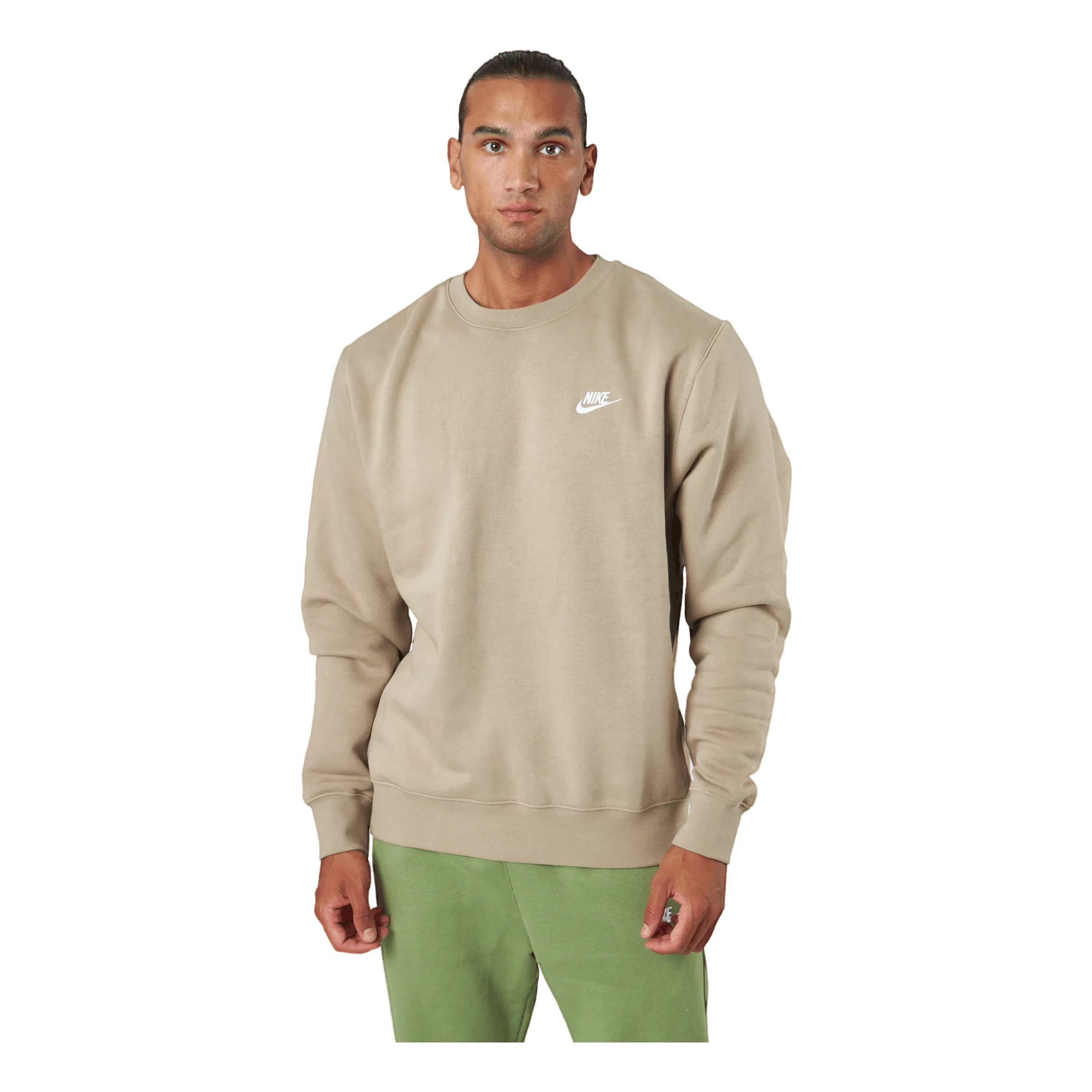 Nike Nike Sportswear Club Fleece Cr Khaki/white