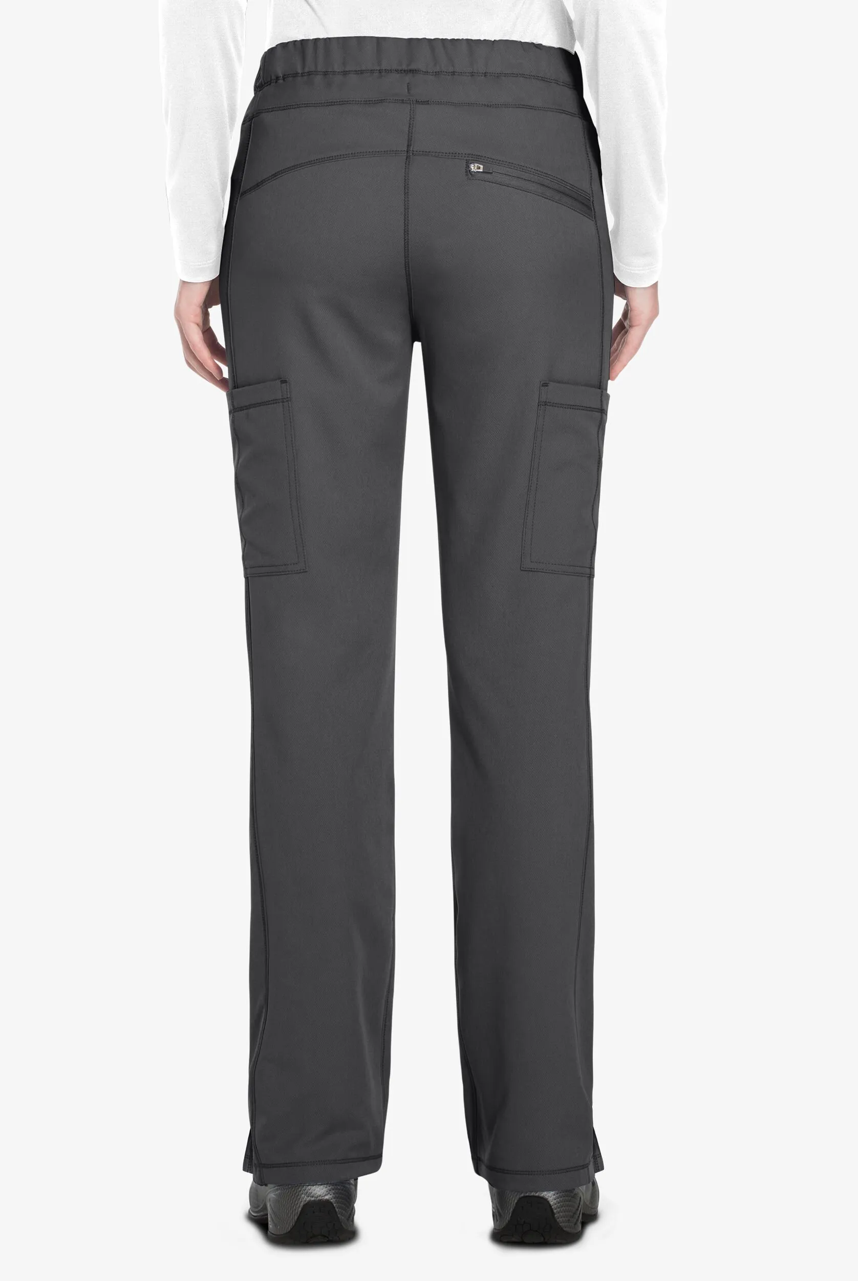 Pantalón médico Dickies Dynamix STRETCH petite estilo cargo con cordón y 5 bolsillos para mujer