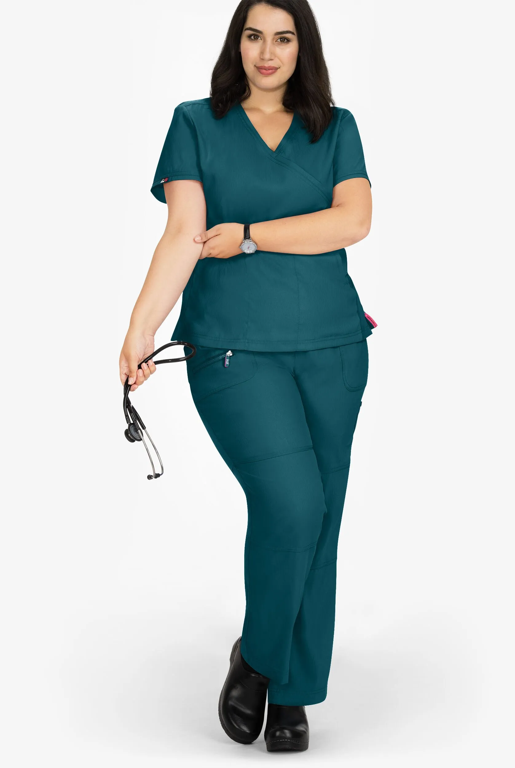 Pantalón médico koi Lite™ Peace tall de corte estrecho con cordón y 5 bolsillos para mujer