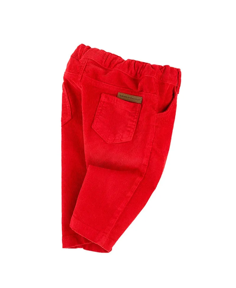 Pantalon Largo Niño TARTINE ET CHOCOLAT Micropana Rojo