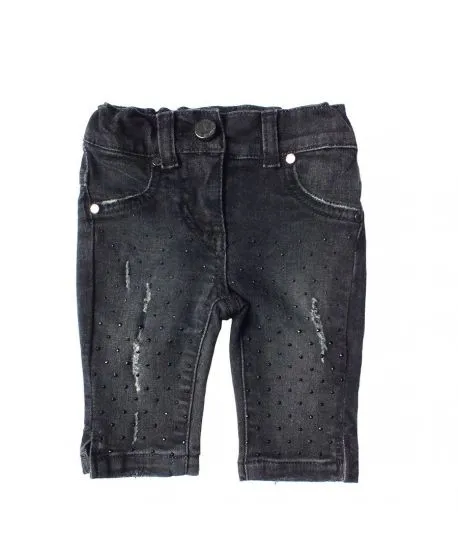 Pantalon Vaquero Niña Microbe Negro