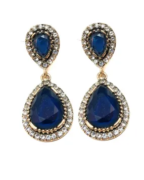 PENDIENTES PARA BODAS AZULES, MUY ELEGANTES PARA TU VESTIDO DE FIESTA