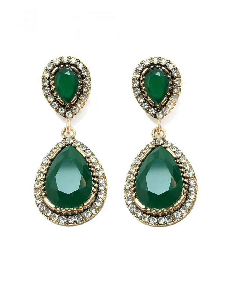 PENDIENTES PARA BODAS VERDES, MUY ELEGANTES PARA TU VESTIDO DE FIESTA