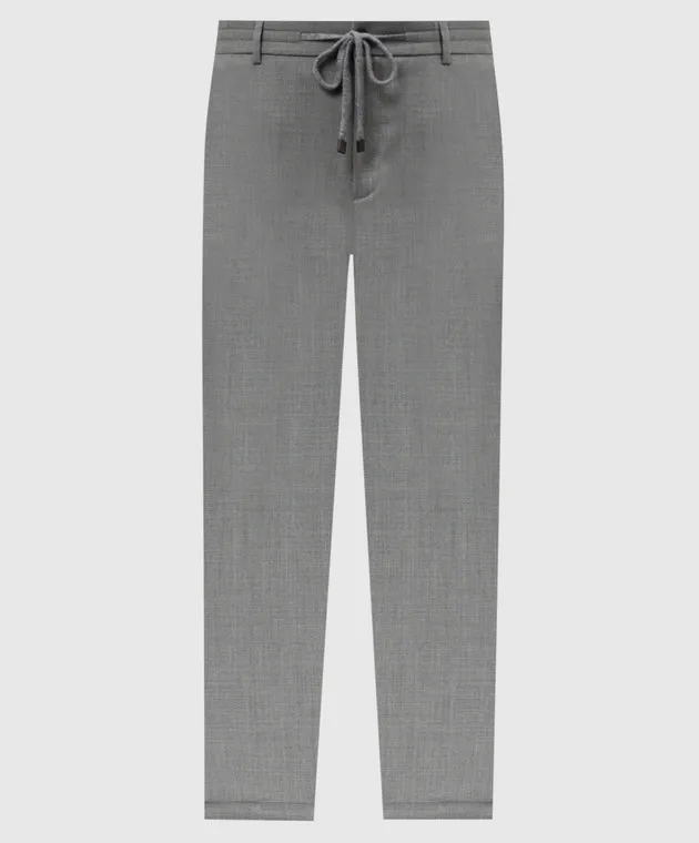 Peserico Gray pants with wool