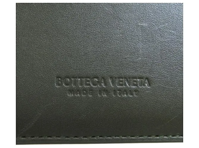 Porta tarjetas de visita Intrecciato Bottega Veneta Caqui 