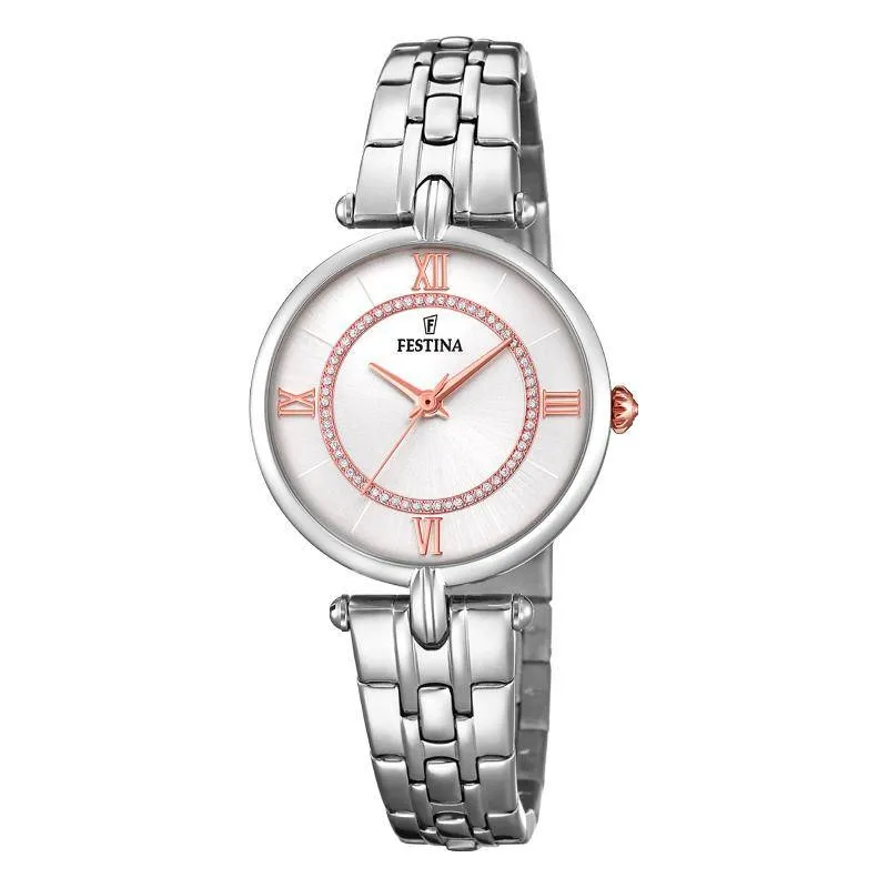 RELOJ FESTINA PETITE PLATA CORREA DE ACERO MUJER F20315/1