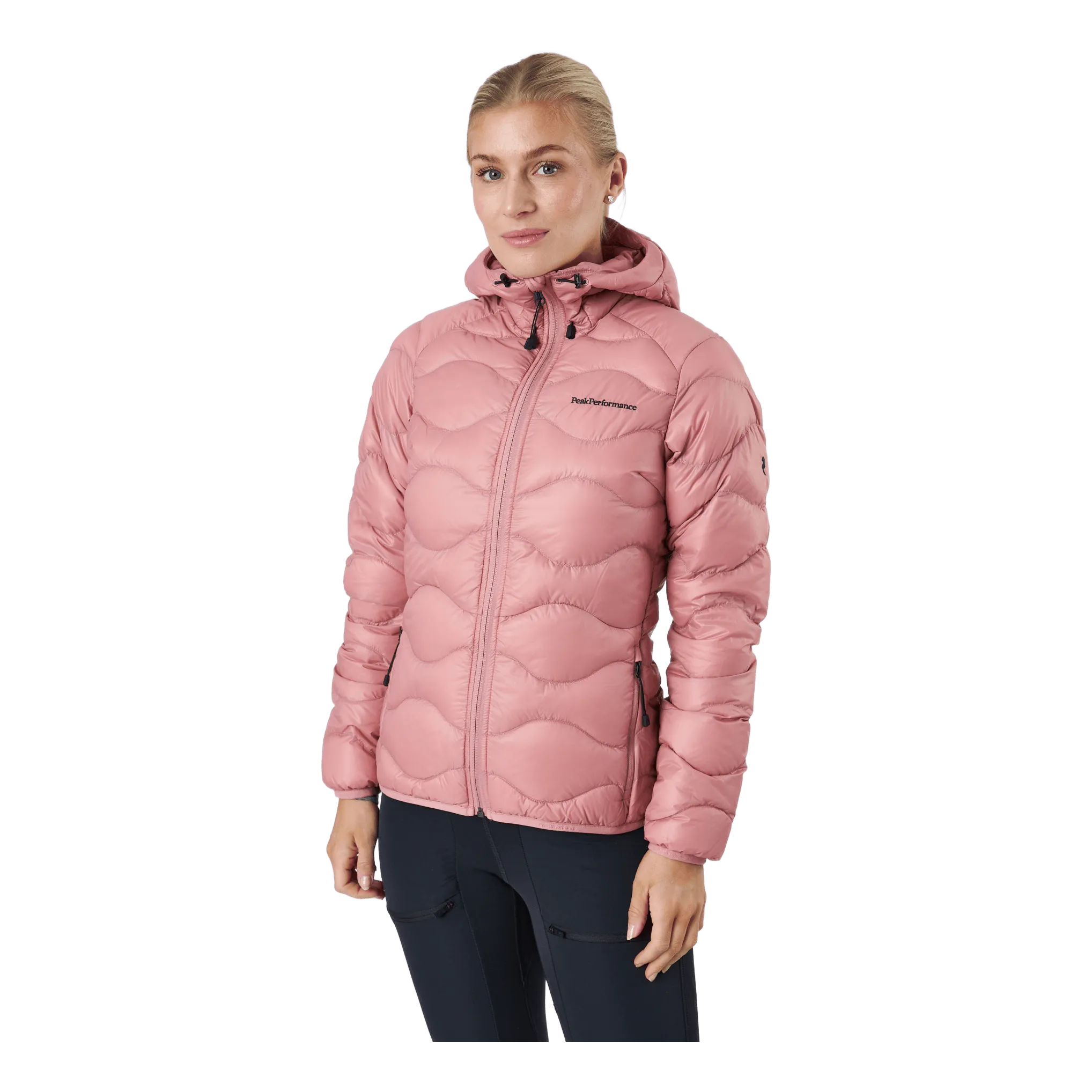 Rendimiento máximo W Helium Down Hood Jacket Warm Blush