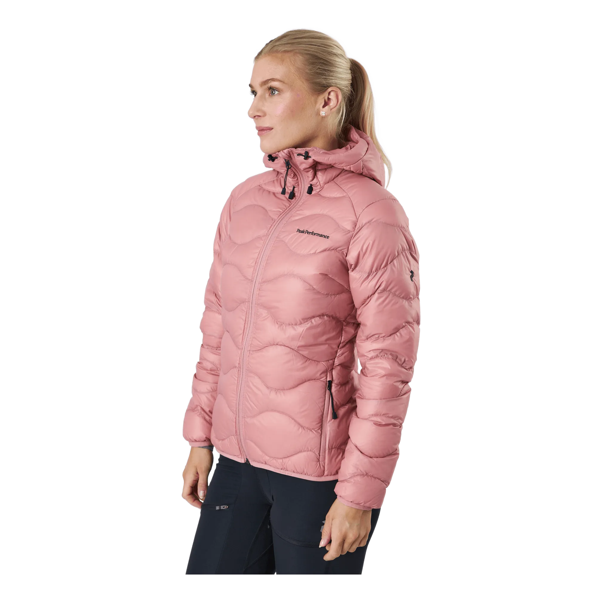 Rendimiento máximo W Helium Down Hood Jacket Warm Blush