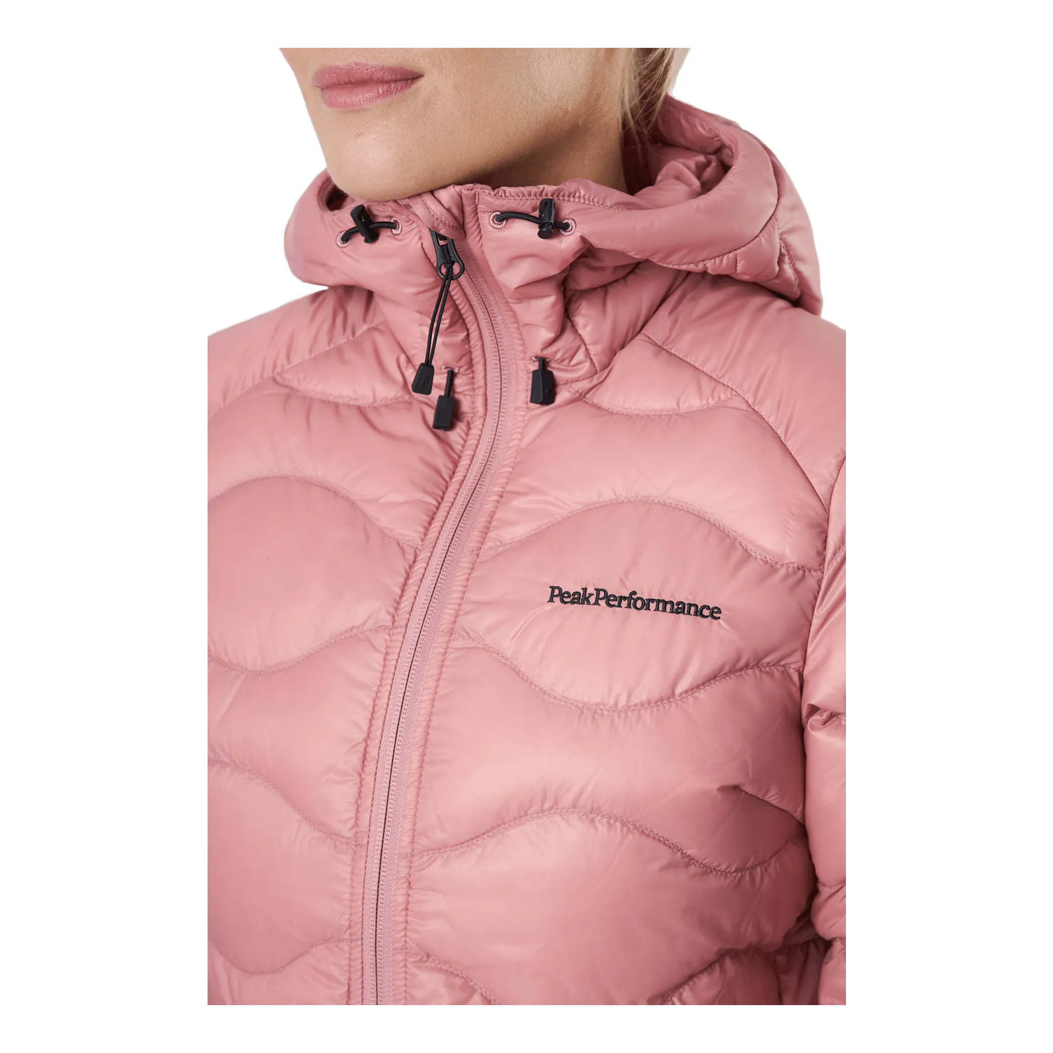 Rendimiento máximo W Helium Down Hood Jacket Warm Blush