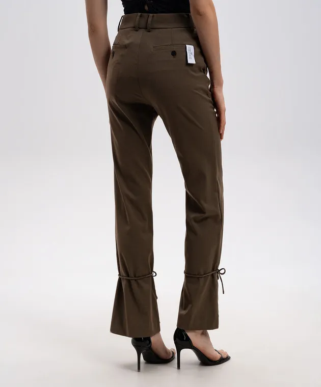 Rokh Khaki pants with wool