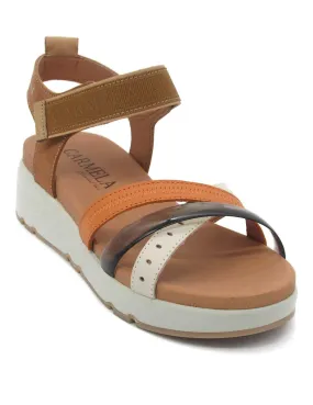 Sandalia Carmela 160587 camel para mujer